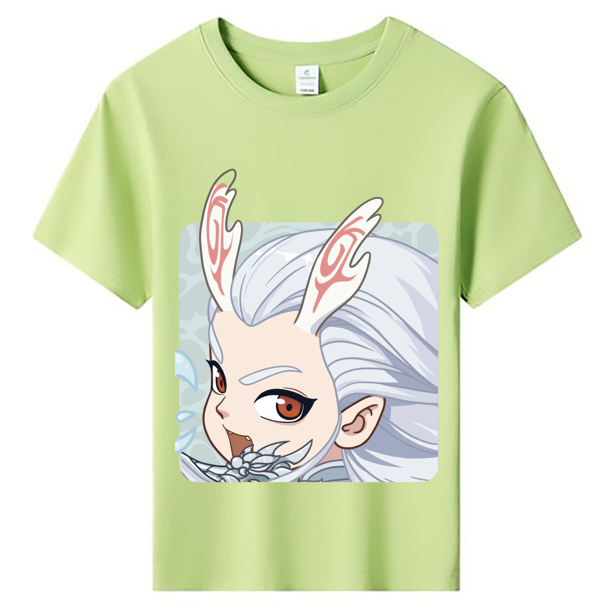 （画像用） Ne Zha 2 ナタ 魔童の大暴れ 綿100％キッズTシャツ（フロントプリント）